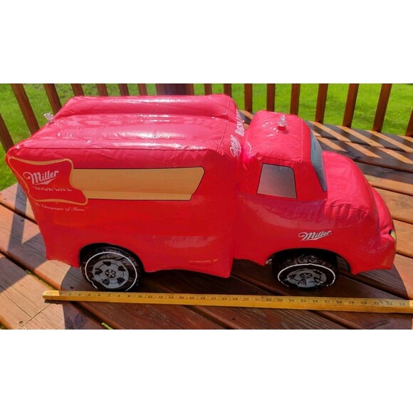 Vintage Miller High Life Beer Inflatable truck, approx. 30" Official Vinyl Ad - Picture 6 of 6